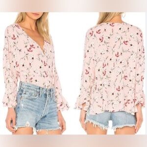 Sanctuary from Anthropologie Posey Floral Boho Blouse